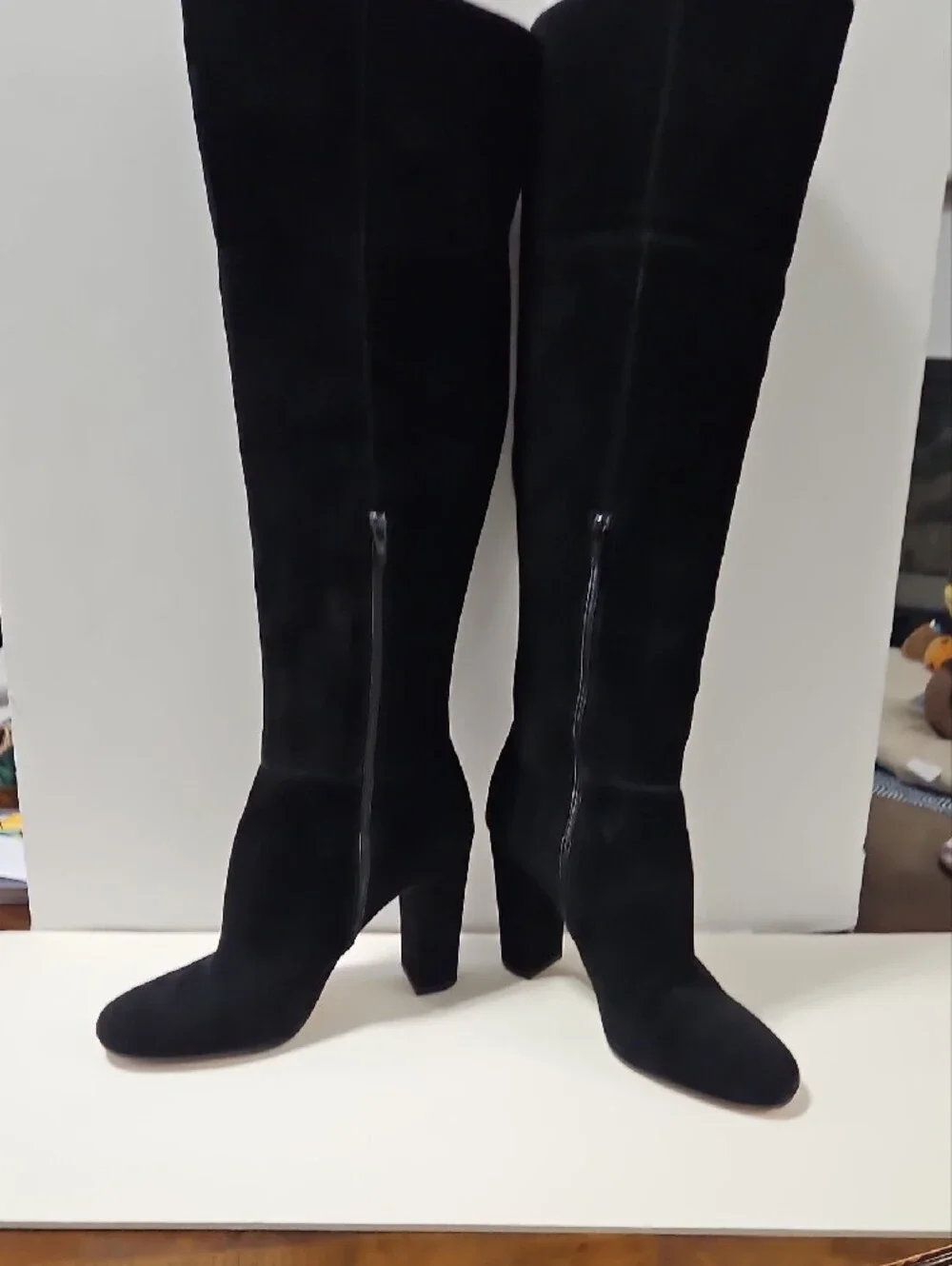 Gianni Bini Black Suede Over-The- Knee Women's Boots